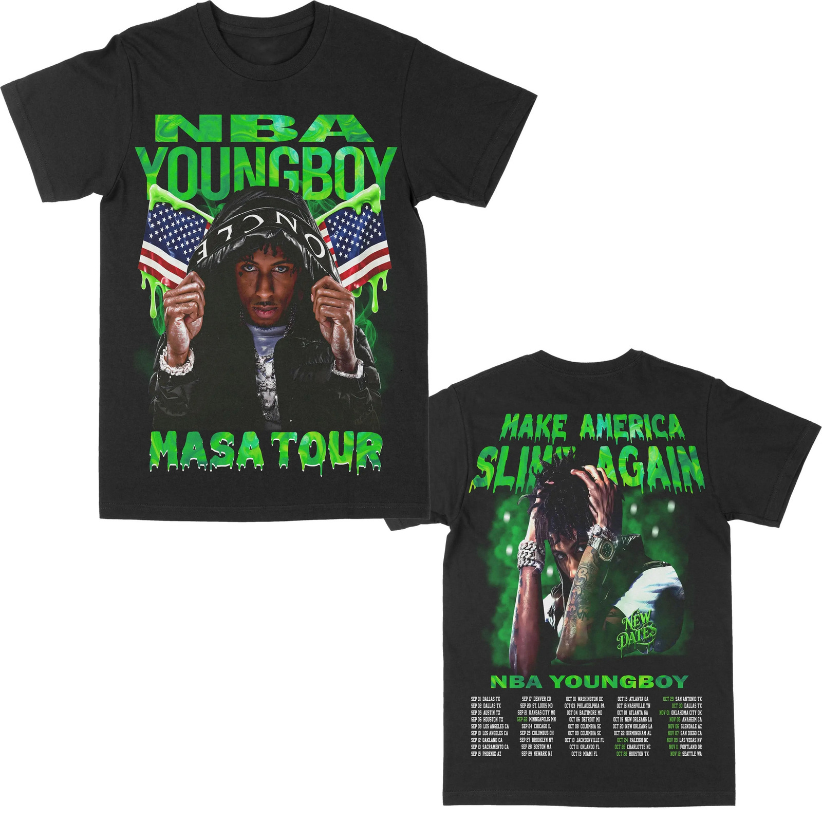 Mens T-shirt young Never Broke Again Print Summer Fashion Casual Style Cotton Harajuku Street Style Unisex 251211