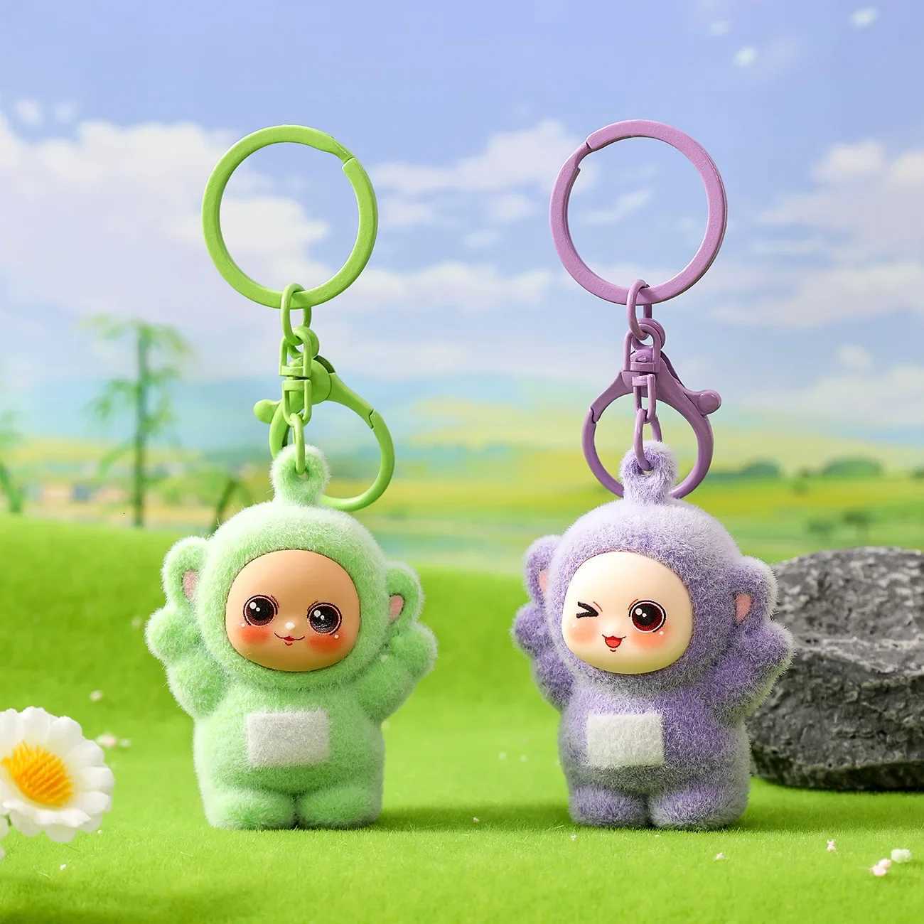 Four Color Series Cartoon Keychains Small Pendants Trendy Gifts Cute Dolls Couple Schoolbags And Pendants M251215
