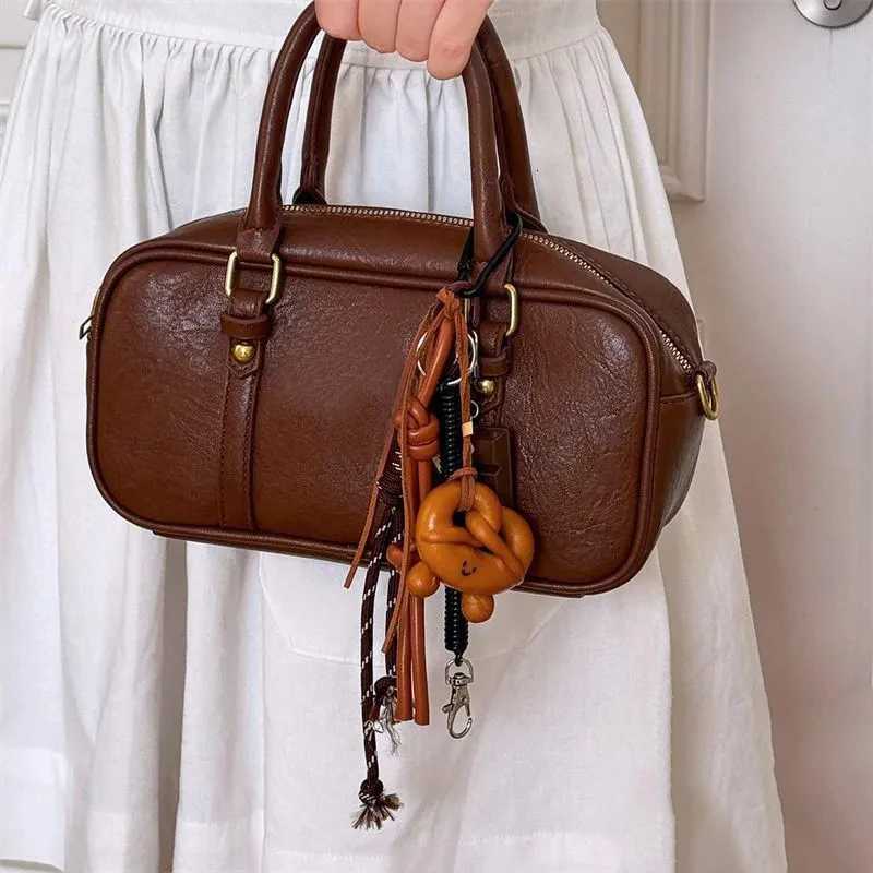 Alkali Water Small Bread Weaving Rope Keychain Diy Pendant Bag Decoration Pendant Keychain Bag Parts Accessories M251215