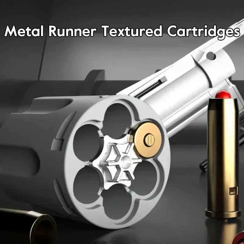 ZP5 Revolver Soft Bullet Gun 357 Simulated Ejection Toy Pistol Adult Boy Child Soft Bullet Toy Gun Weapon Model W251215