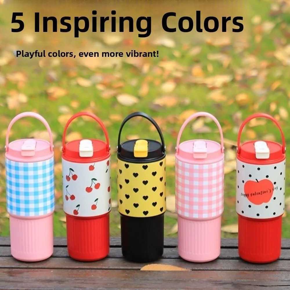 316 Stainless Steel Thermo Water Bottle Large Capacity 750ML Tumbler with Drinking Straw Insulated Vacuum Flask Cold Drink H251215