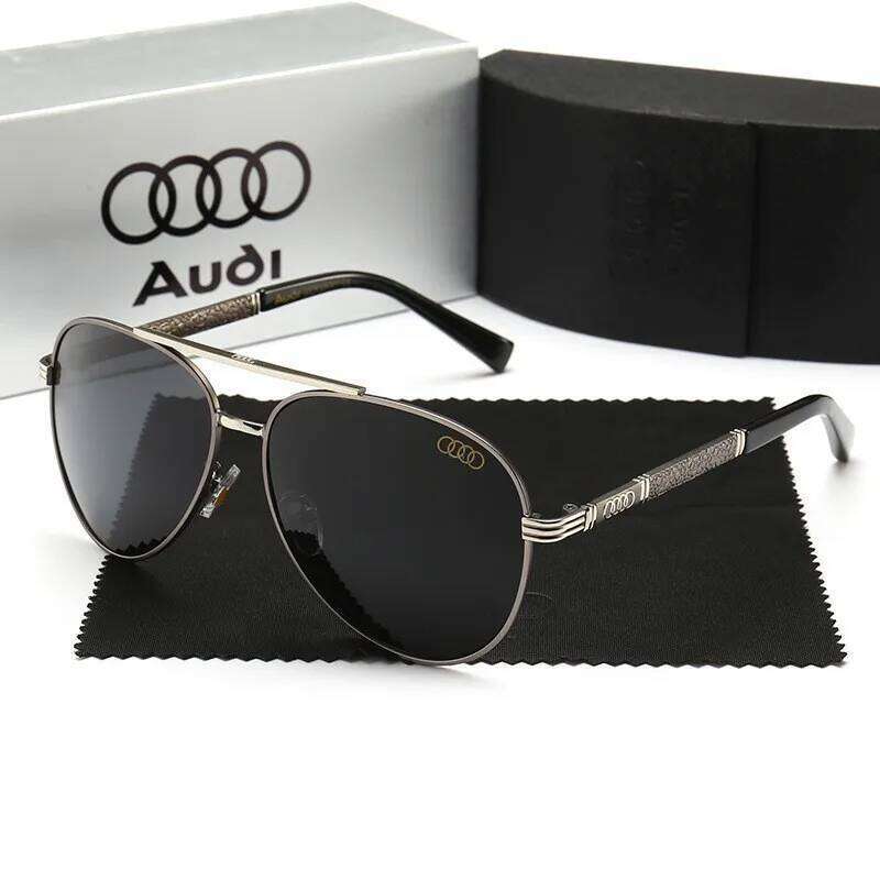 Audi Uv400 Polarized Antiglare Retro Flight Sunglasses For Motorcycle Classic Frogeye Outdoor Glasses Men Women 501