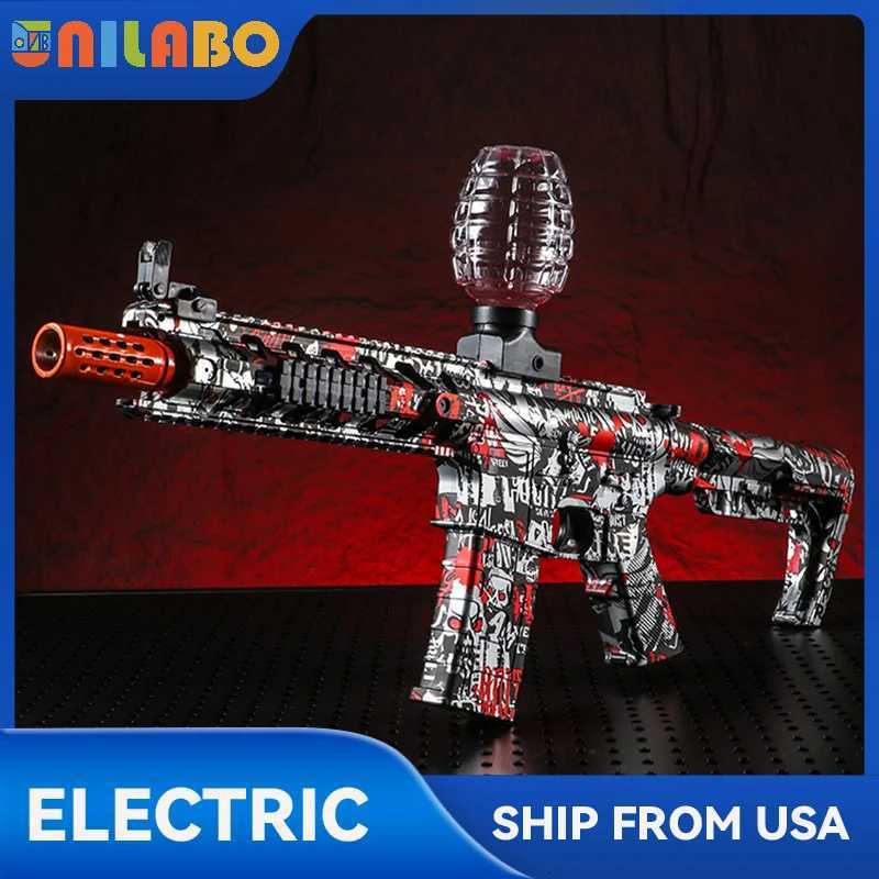 2025 Exclusive Metallic Finish M4 Electric Gel Ball Blaster Toy Gun - High-Speed Rechargeable Toy Gun Perfect Gift For Summer W251215