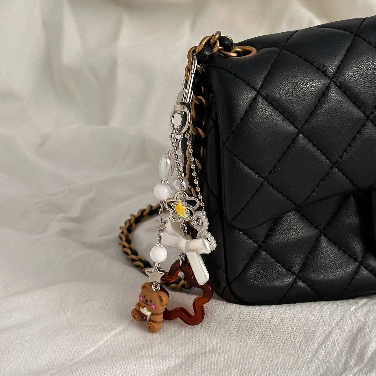 2025 New Handmade Strawberry Cake Phone Charm Food Keychain for Women Bag Phone Clothes Pendant Chain Accessories Jewelry Gifts M251215