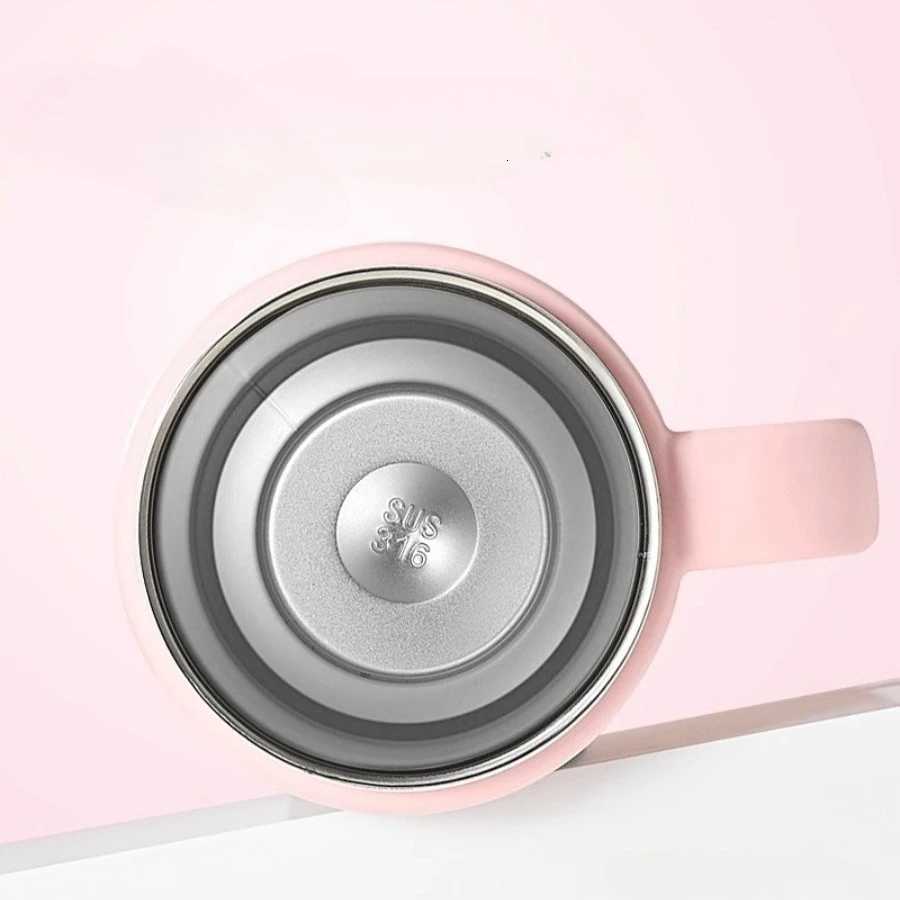 High-color value small fresh coffee cup jumbo girls large-capacity office double-drink thermal insulation cup premium sense H251215