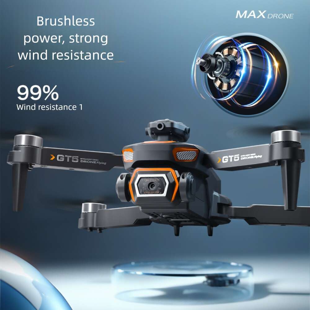 Famous Brand Cross Border GT HD Aerial Photography Electric Lens Quadcopter Obstacle Avoidance Brushless Remote Control Aircraft Drone
