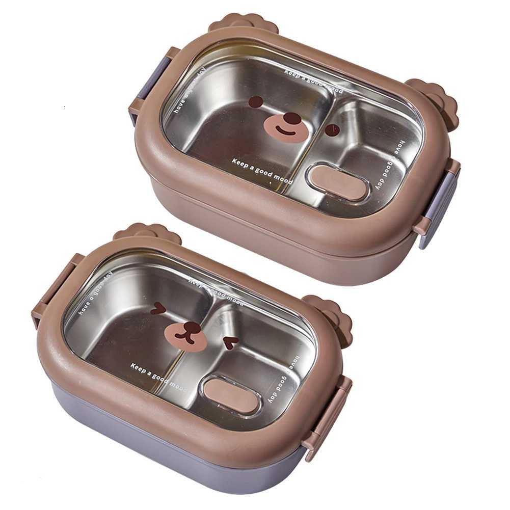 Stainless Steel Food Insated Container Leak-Proof Cute Food Container 1000ml Deposit Meal/Fruit/Vegetables and Salads H251213