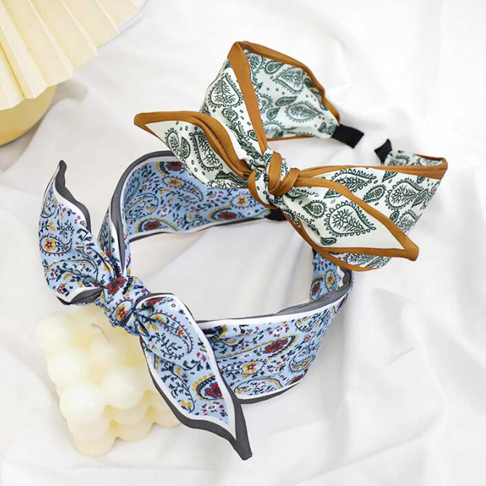 PROLY New Fashion Womens Headband Wide Side Flower Hairband Big Bowknot Headwear Girls Fresh Turban Adult Hair AccessoriesXJ251215 - view 5