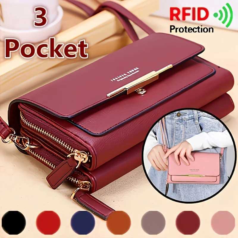 Fashionable womens wallets shoulder bags crossbody bags medium to long hand-held bags and coin purse bags for womenT251215