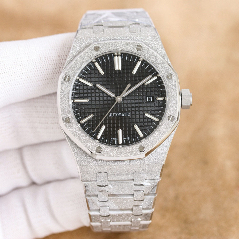 New Audemars Piguet AP Diamond Moissanite Steel Waterproof Timepiece Men's And Women's Designer Movement Watch