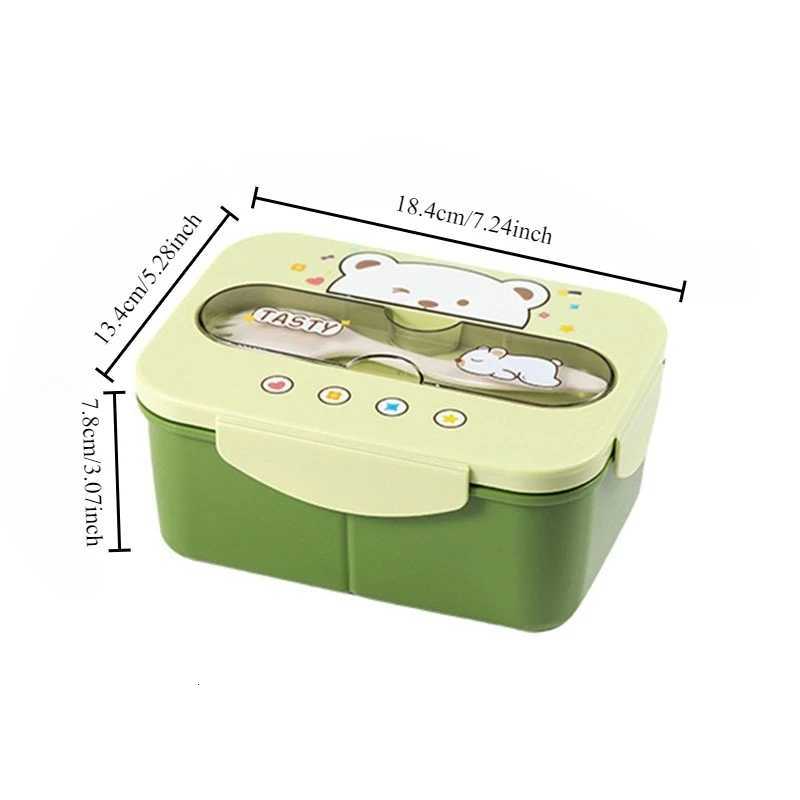 BPA Lunch Box - 1200ml Leakproof Food Container for School/Off Microwavable Plastic Bento Box H251213