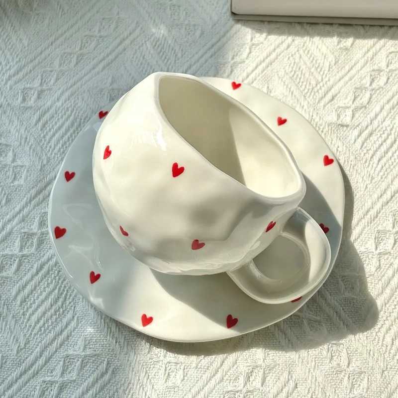 Flower Pattern Coffee g Set Painted Ceramic Coffee Cute Girl Water Hand-painted Underglaze Color g Gift for Festivel Present H251215