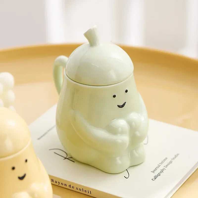 Super Cute Hugging Pear Ceramic g With Lid Cute Water Cup Creative Couple PairCup Funny Birthday Gift Cup H251215