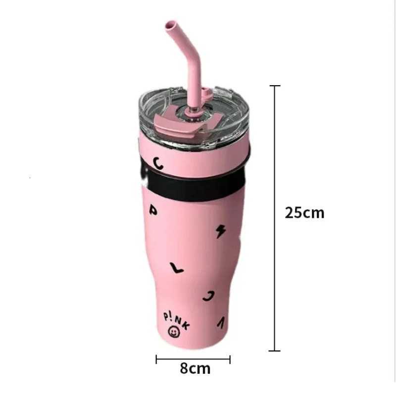 High appearance 1200ml stainless steel vacuum insulated water cup large capacity insulated bottle picnic travel car water cup H251215