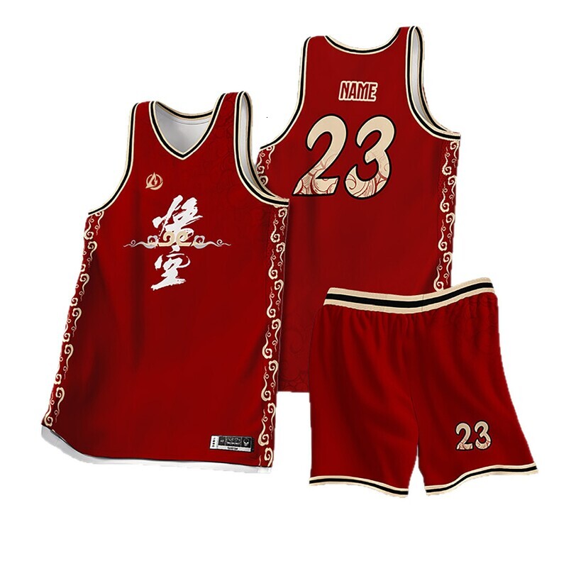 Light Board Blank Basketball Jersey Student Training Competition Uniform with Logo Team Name Number Free Design Sports Set