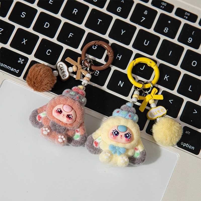 Cute Plush Keychains Party Gifts Kawaii Keychain Phone Chain New Year Xmas Party Favors Gift Face Cute Aesthetic Keychain M251215