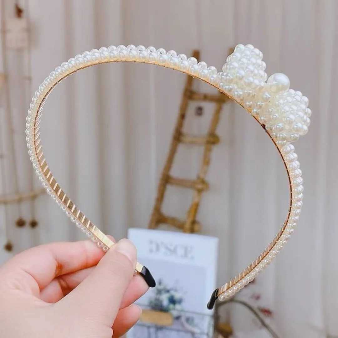 Fashion Full Pearl Hairbands Elegant Simple Flower Women Hair Hoop Bands Headband Bezel Girls Hair Accessories HeaddressXJ251215 - view 4