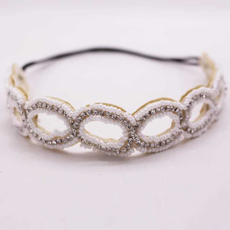 Ethnic Seed Beads Pearl Handmade Elastic Headband Customized Beaded Hairband For Women Girls Hair AccessoriesXJ251215 - view 6