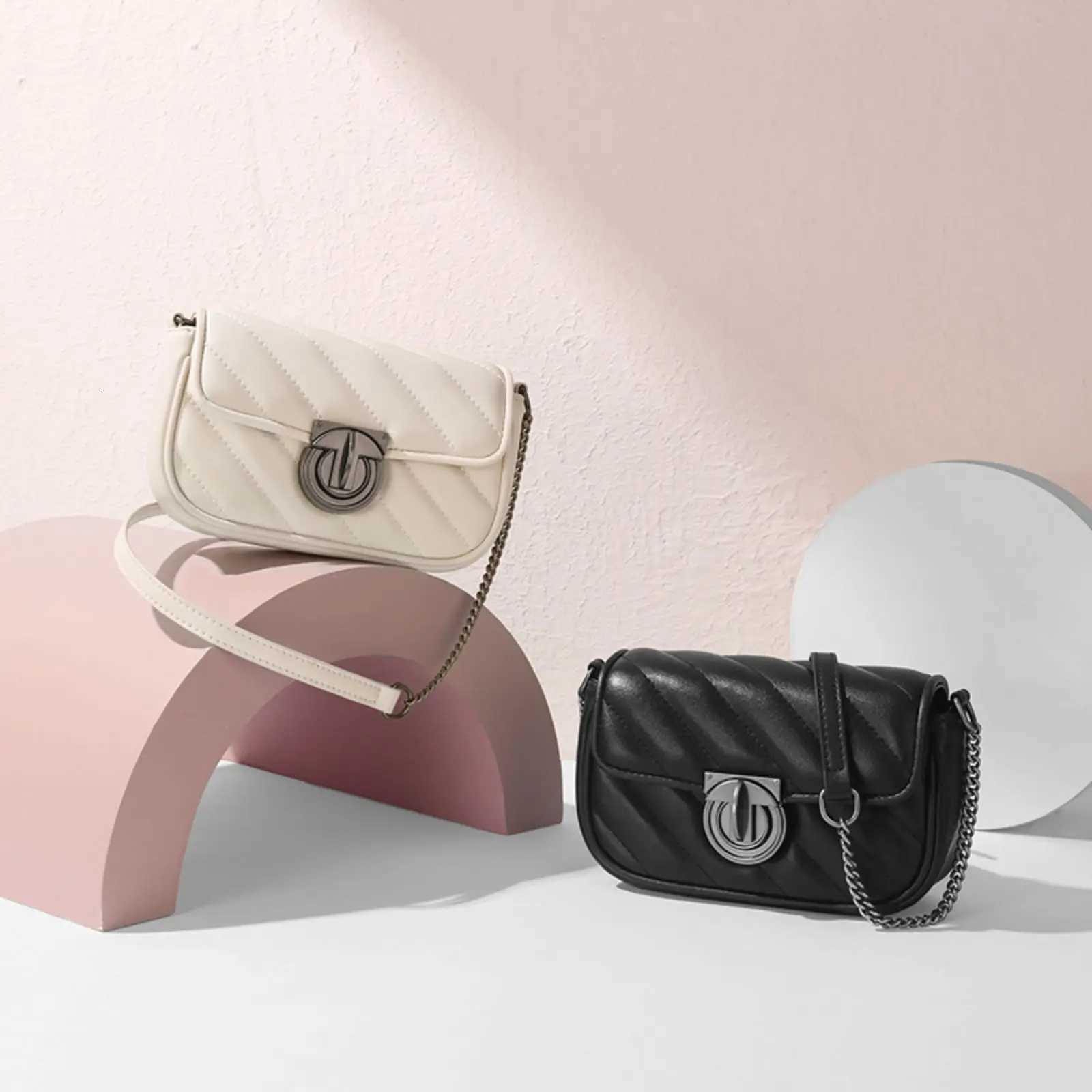 ITAMOOD Leather Quilted Chain Shoulder Bag Luxury and Elegant Womens Crossbody Bag Holiday Gift Small Square BagT251215