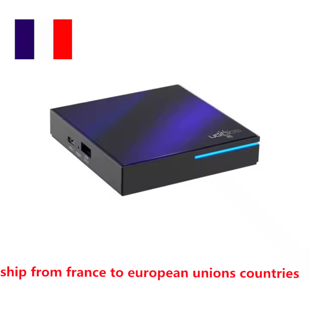 Ship From France Ugoos SK2 Android 12 Smart TV Box Realtek RTD1325 ARM 4GB 32GB Set Top Box Wifi6 BT5.2 RJ45 1
