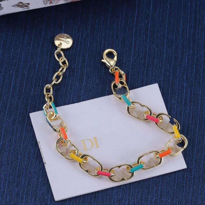 Dijia Bracelet Jewelry Fashion Simple Color Chain Hip Hop Trend Bracelet Wholesale 251210