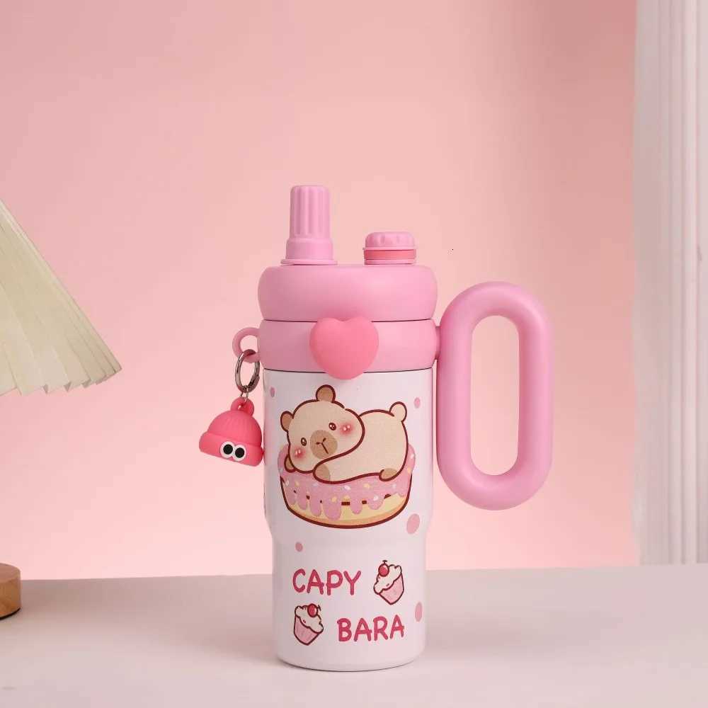 New 850ml Vacuum Cup 316 Stainless Steel Cartoon Insulated Cup Large Capacity Thermal Bottle Birthday Gift H251215