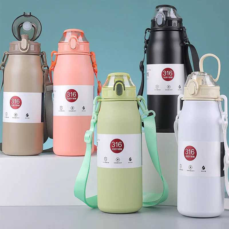 800ML/1000ML Large Capacity Thermos Bottle Stainless Steel Water Bottle Independent Tea Glass Tumbler Thermos Cup Thermal Mug H251215