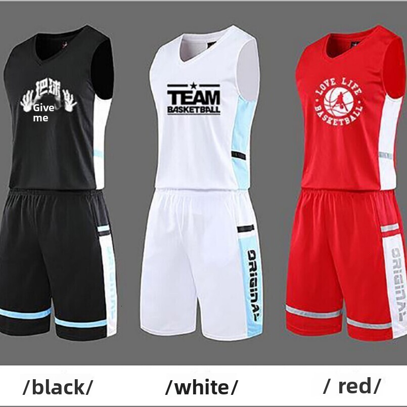 Cross-border Basketball Men, Game Training Team Uniform, 3D Printed Sports Jersey for Adults, Students, Children, Breathable and Quick-drying