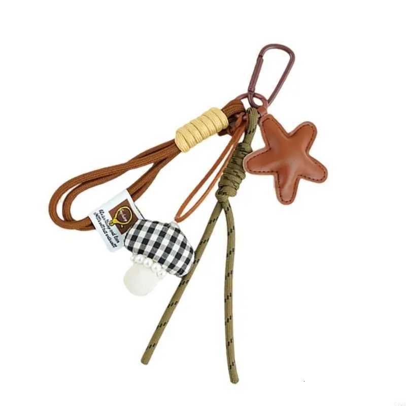 Q1QA Star Keyring Bag Decoration Modern Metal Holder Fashionable Bag Accessory Keychain For Students And Athletes M251215