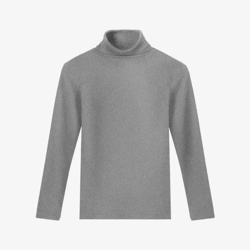 Fleece Thickened Thermal Underwear Men Turtle Neck Thermal Shirt Slim-fitting Wear Long-sleeved Top Thermal Underwear Men G251215