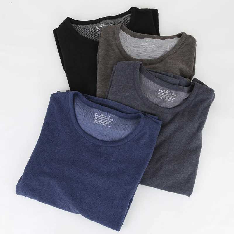 Plus Size Thermal Underwear Set for Men Fleece Lined Heavyweight Base Layer Long Johns Top Bottom for Extreme Cold Weather G251215