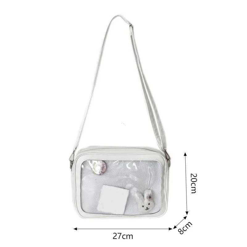 Female Ita Crossbody Bag Womens Transparent Messenger Bag Girls Cute-Lolita Shoulder Bags Teens Fashion Satchels Bag InsT251215