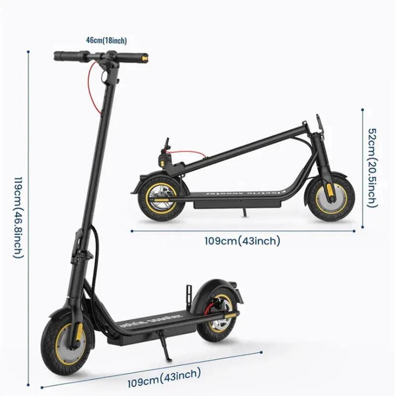 US Warehouse New X8 PRO 500W Electric Scooter 30km/h 36V 10 Ah Dual Disc Break 10" Pneumatic Tire E Scooter with APP Function