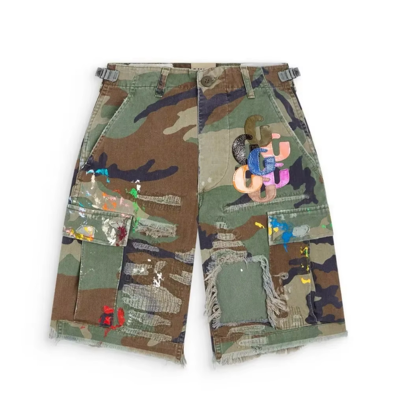 New 2026 Men SHORTS Comfortable Camouflage Skateboard Street Cotton Casual Shorts