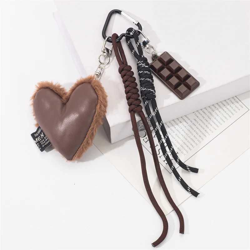 Creative New Fashion Love Simple Handmade Braided Rope Keychain Texture Bag Pendant Car Decoration Ornament M251215