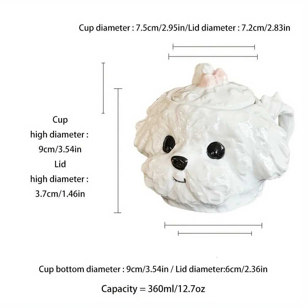 Cute Ceramic Cloud Puppy g with Lid 3D Exquisite Coffee Cup Perfect Birthday Festival Gift Shop Now H251215