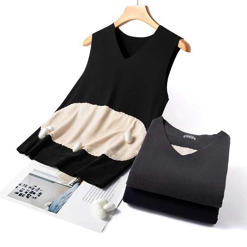 1pcs Autumn Winter Mens Patch Thermal Vest Seamless Warm Lingerie Male Comfortable Warm Top Man Inner Wear Sleeveless Base Shirt G251215