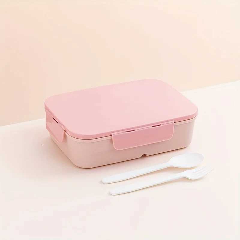 1pc 1200ml Flip-Top Lunch BoxPortable Leakproof Waterproof Design for Outdoor Use Travel College and Off Workers H251213