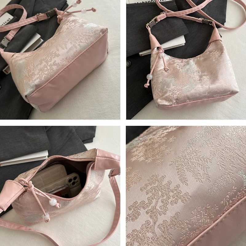 New Chinese Style Fine Embroidery Ladies Handbags 2025 Summer Fashion Shoulder Bag Crossbody Daily Party Tote Handbag for WomenT251215