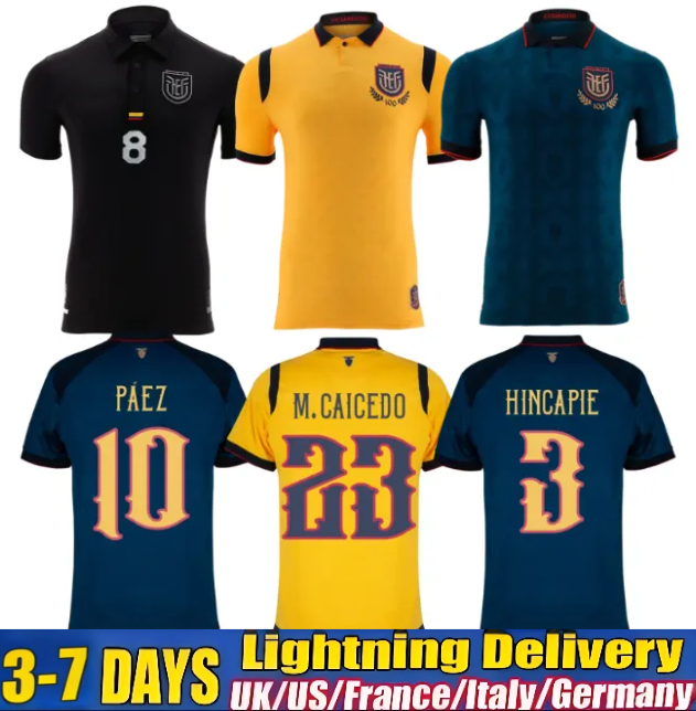 25 26 Ecuador Black Special soccer jerseys Centenary 2025 2026 home away IBARRA MENA PRECIADO M.CAICEDO PACHO Men football shirt Kit