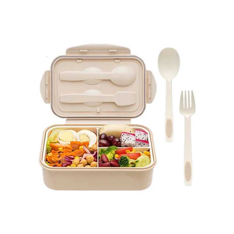 Adt and childrens lunch box leak-proof and durable with spoon and fork suitable for school off portable lunch box H251213