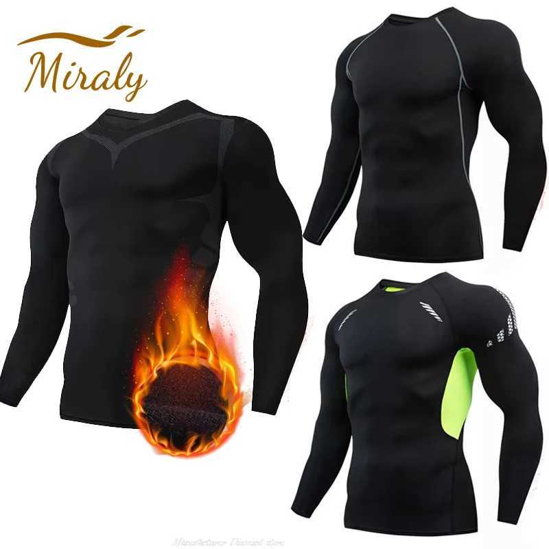 New Winter Warm Men Undershirts Fleece Thermal Underwear Set Long Johns Elastic Compression Tights Fitness Sprots Tracksuit Set G251215