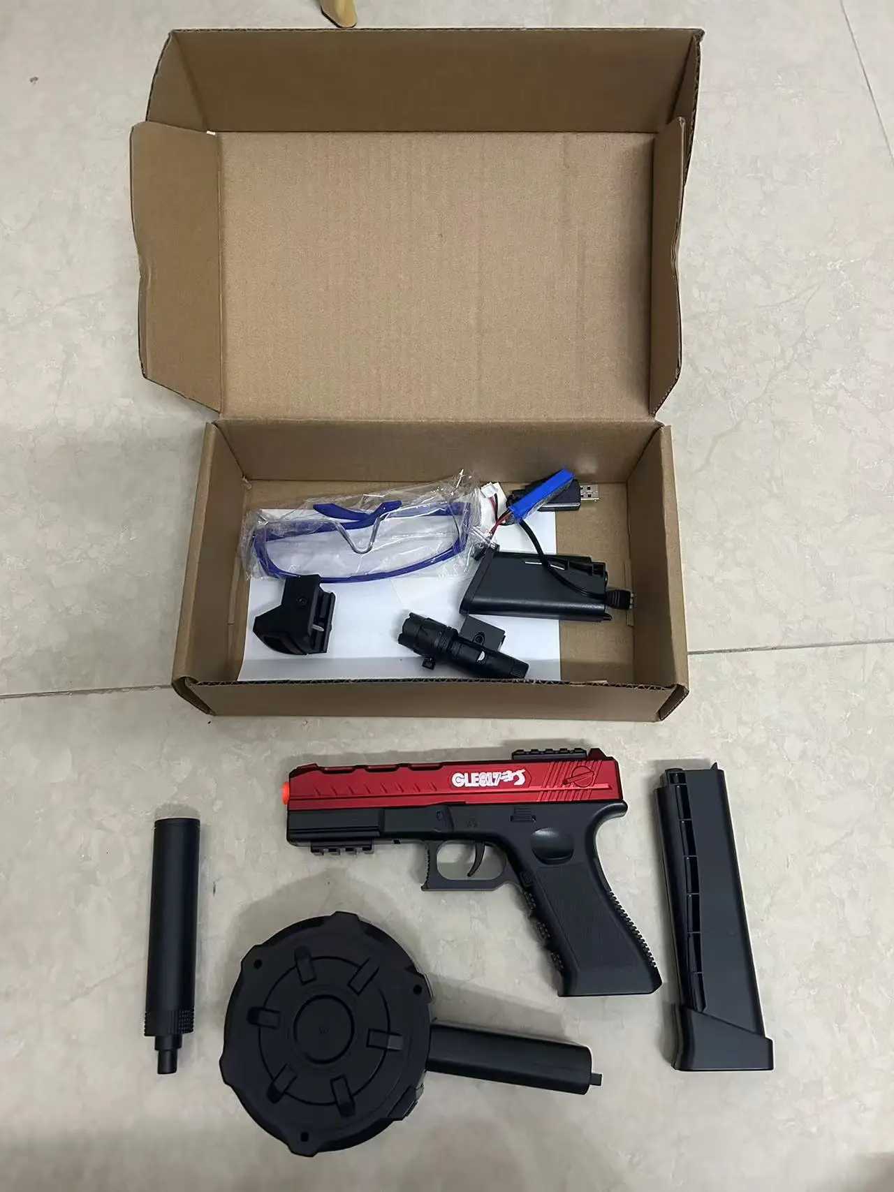 New G17 Toy Gun Can Launch Gel Bombs Cross-Border Best-Selling with 74V Battery Powerful Outdoor Summer Toy Model Family Gift W251215