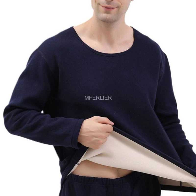 Winter Large Size Thermal Underwear Men 7XL Bust 140kg 6XL 5XL Thick Style Loose Underwear G251215