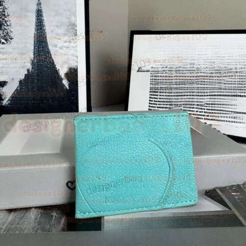 Tiffany Bag Luxury Bag Designer Bag Classic Blue New Wallet Card Holder Vanity Bag Women Bag Ultra Thin Slots Case Mini Purse Fashion Joker Purse Saddle Bag