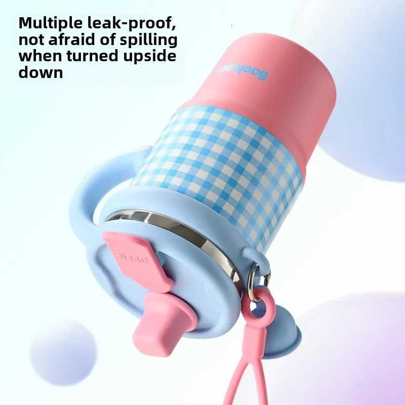 2025 New Girls Office 316 Stainless Steel Thermos Cup Household Handle Student Straw Cup Double Drink Bingba Cup Coffee Mug H251215