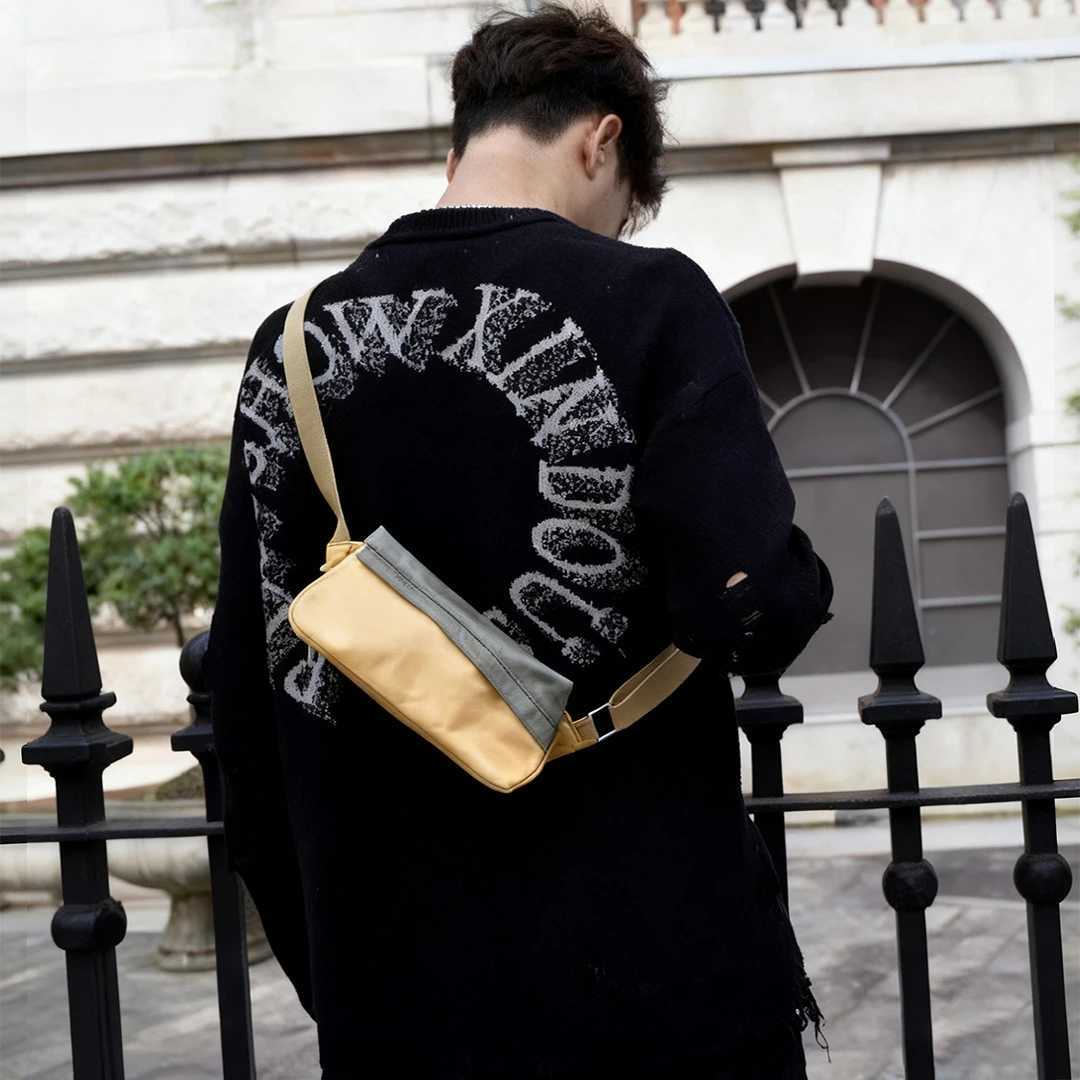 Sling Bag Man Mini Crossbody Bag Waterproof Dupont paper Satchel Triangle Cross Waist Bag for Outings Everyday use TyvekT251215