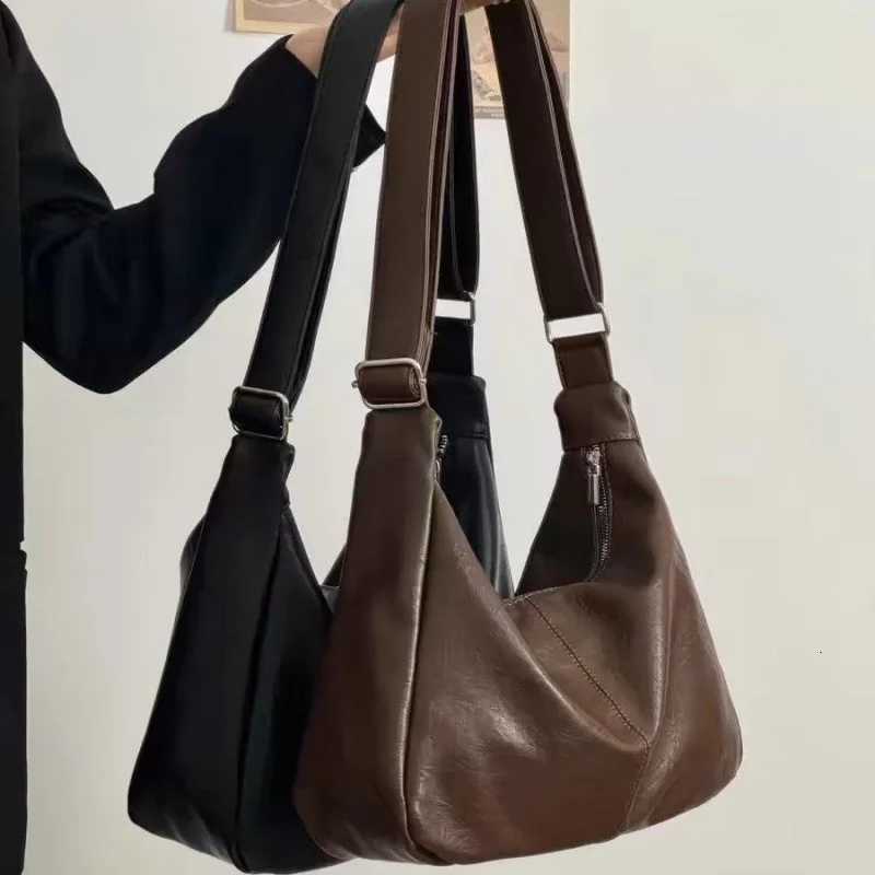 Fashion Soft PU Leather Tote Bags for Women Trend Female Simple Large High Capacity Shoulder Women Handbags Messenger BagsT251215