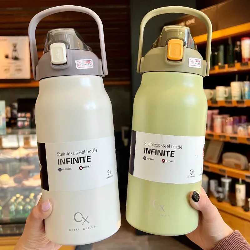 Large Capacity Thermo Bottle Stainless Steel Thermos Water Bottle Cold And Hot Tumbler Portable Vaccum Flask Cup Outdoor Mug NEW H251215