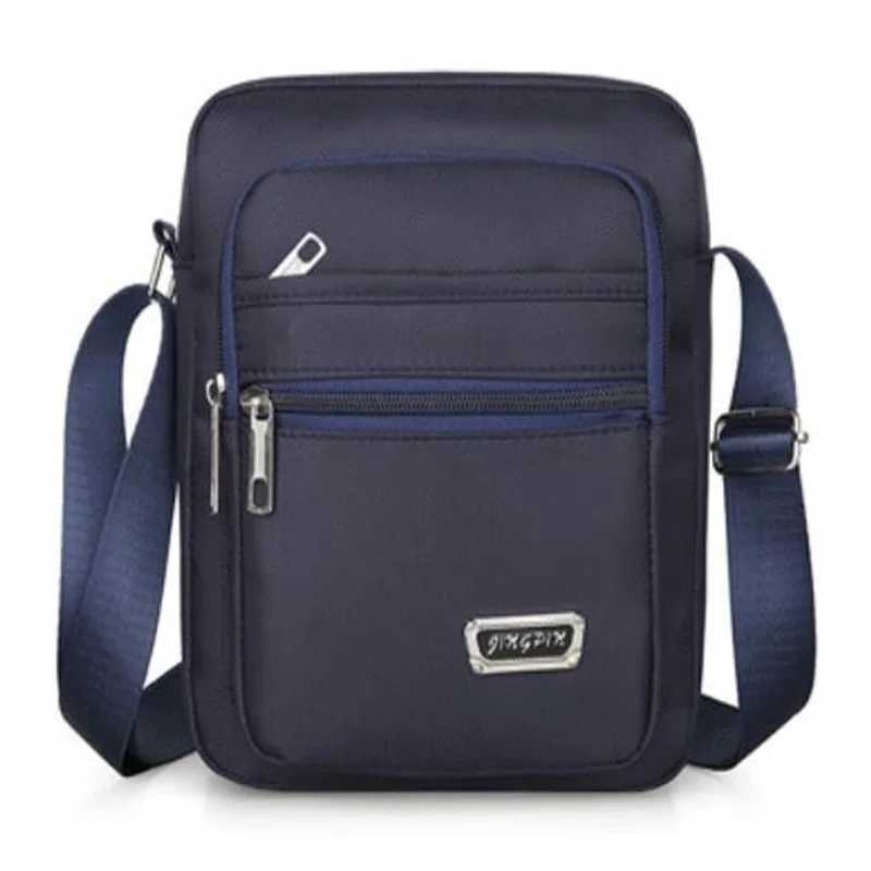 2025 Men Nylon Shoulder Bag Messenger Bag Casual Nylon Zipper Pocket Handbag Fashion Tote Travel Male Crossbody Bags NewT251215
